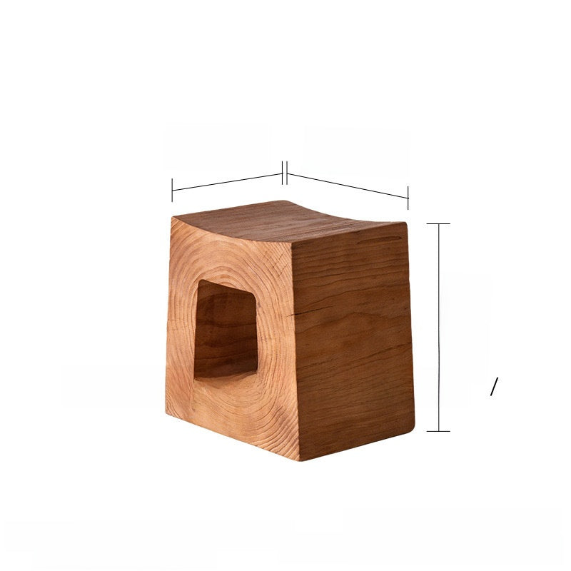 Handcrafted Solid Wood Side Table