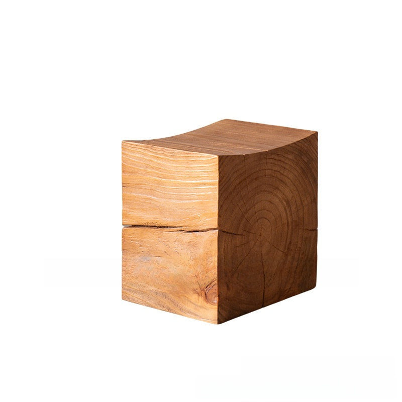Handcrafted Solid Wood Side Table