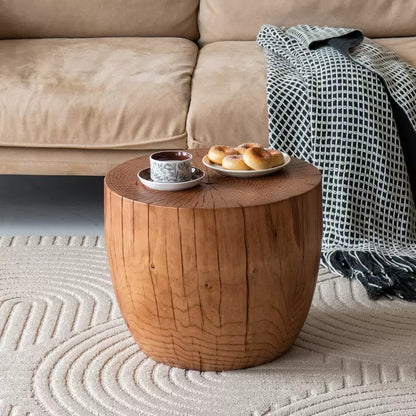 Handcrafted Solid Wood Side Table