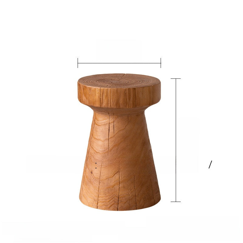 Handcrafted Solid Wood Side Table
