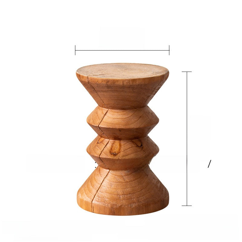 Handcrafted Solid Wood Side Table