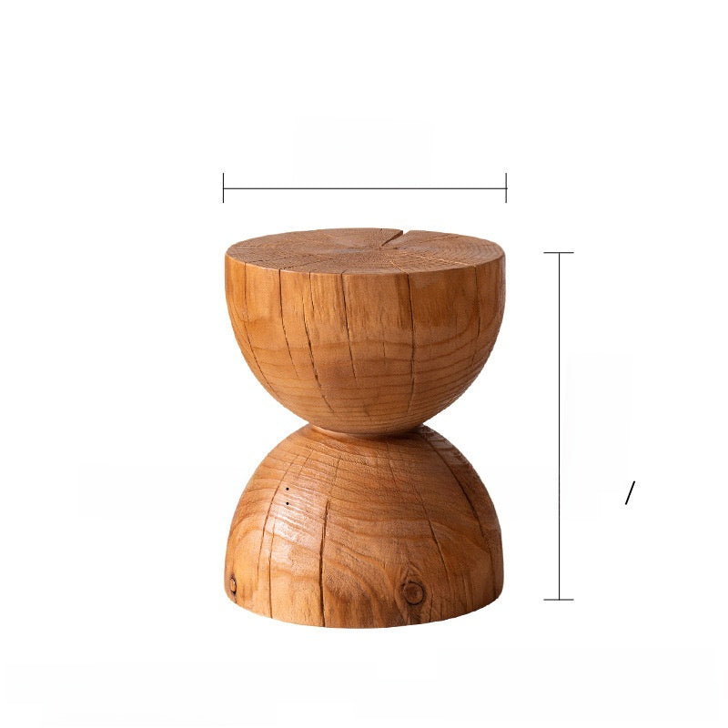 Handcrafted Solid Wood Side Table