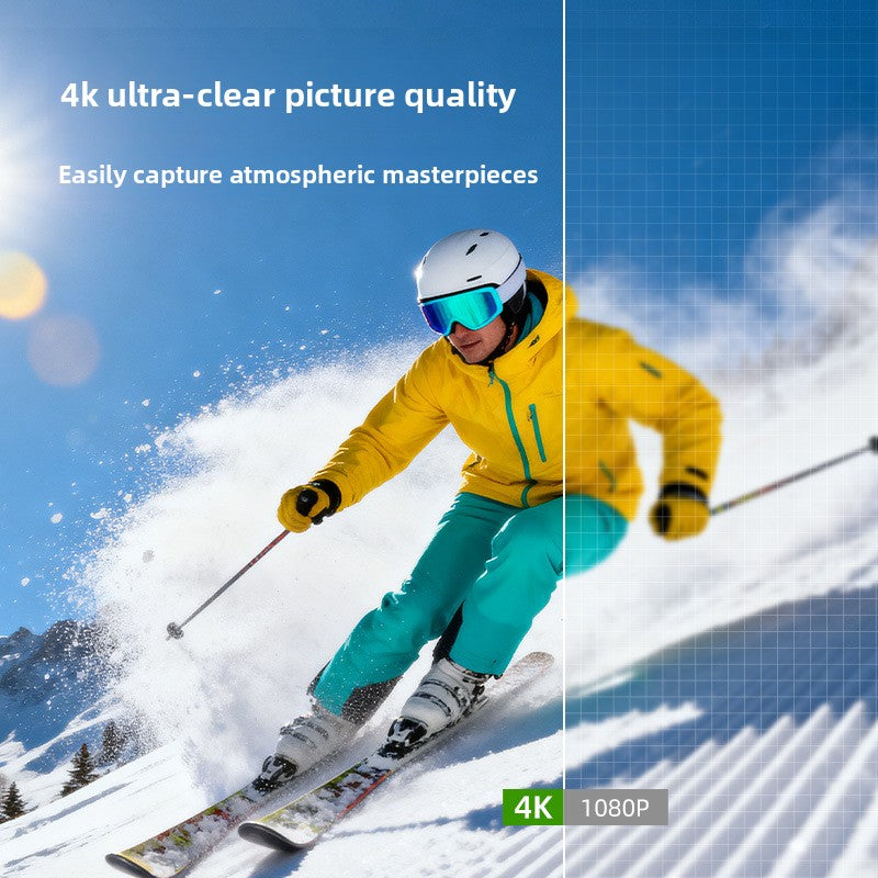 Handheld 4K Action Camera with Face Tracking