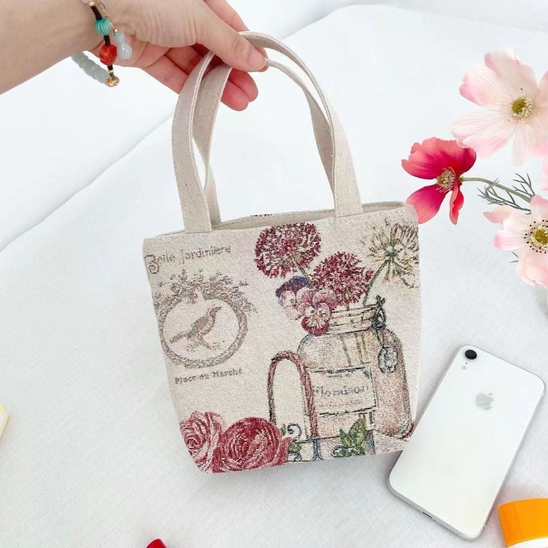 Handheld Canvas Mini Bag