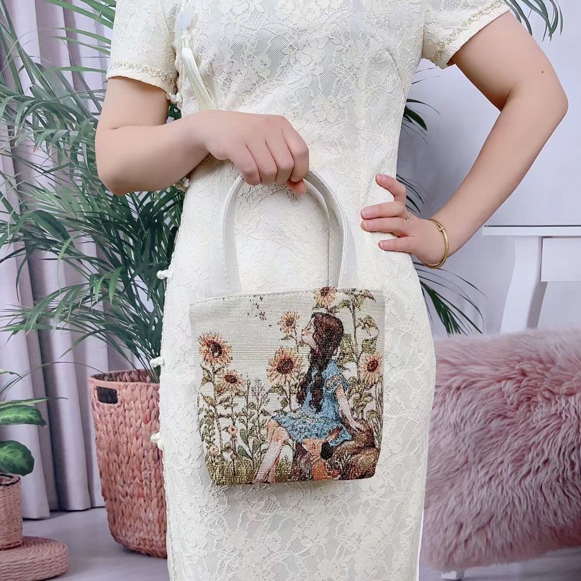 Handheld Canvas Mini Bag