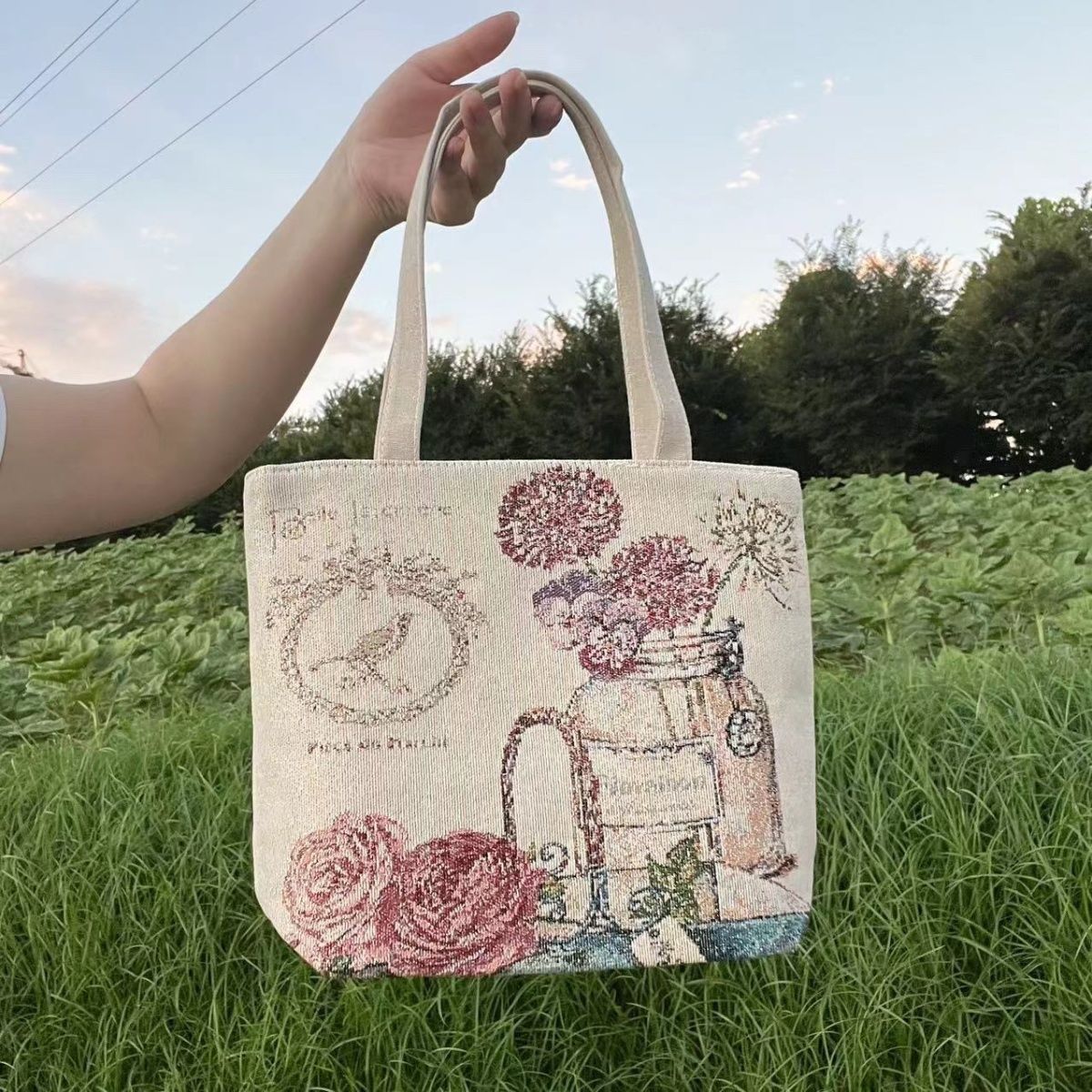 Handheld Canvas Mini Bag