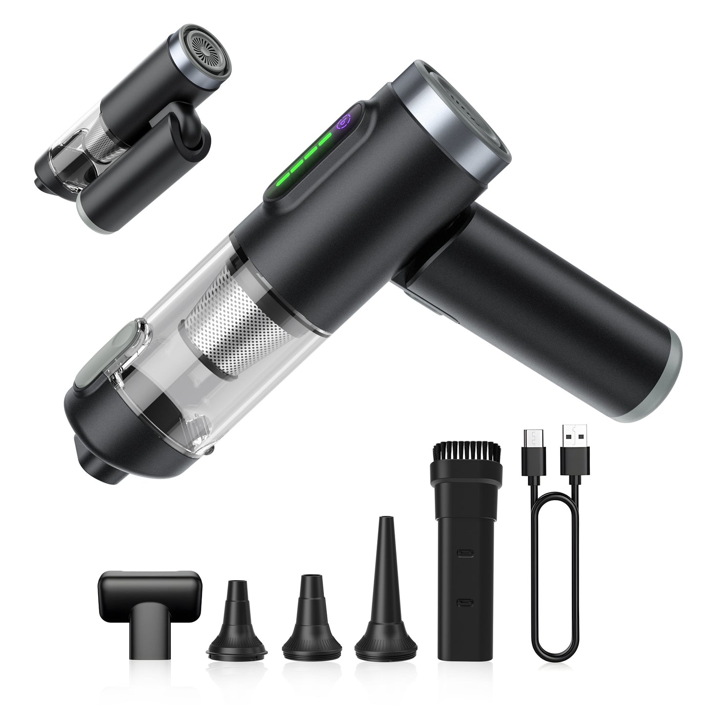 Handheld Car Vacuum and Inflator
