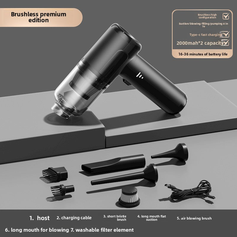 Handheld Car Vacuum Cleaner with Wireless Charging