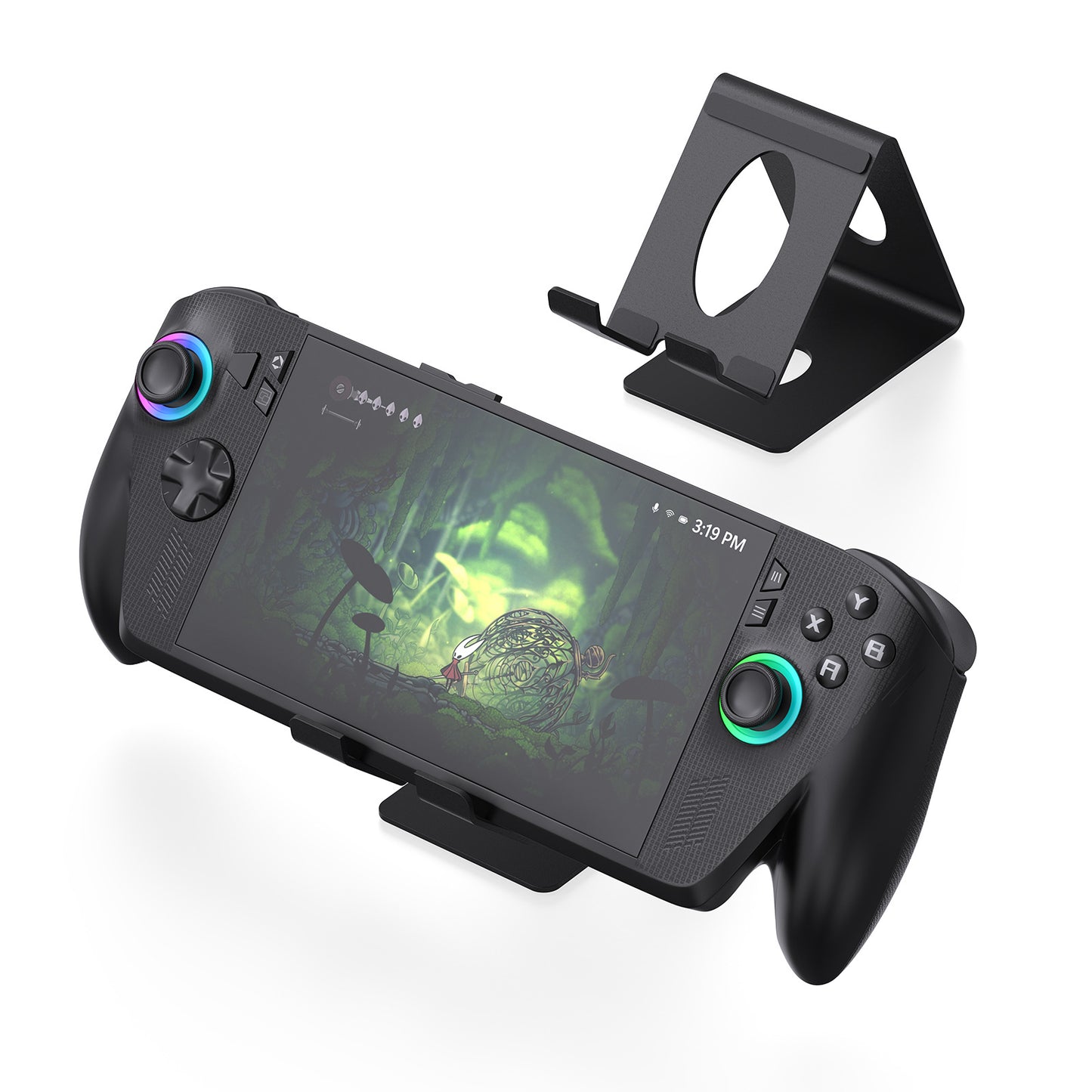 Handheld console desktop stand and phone stand