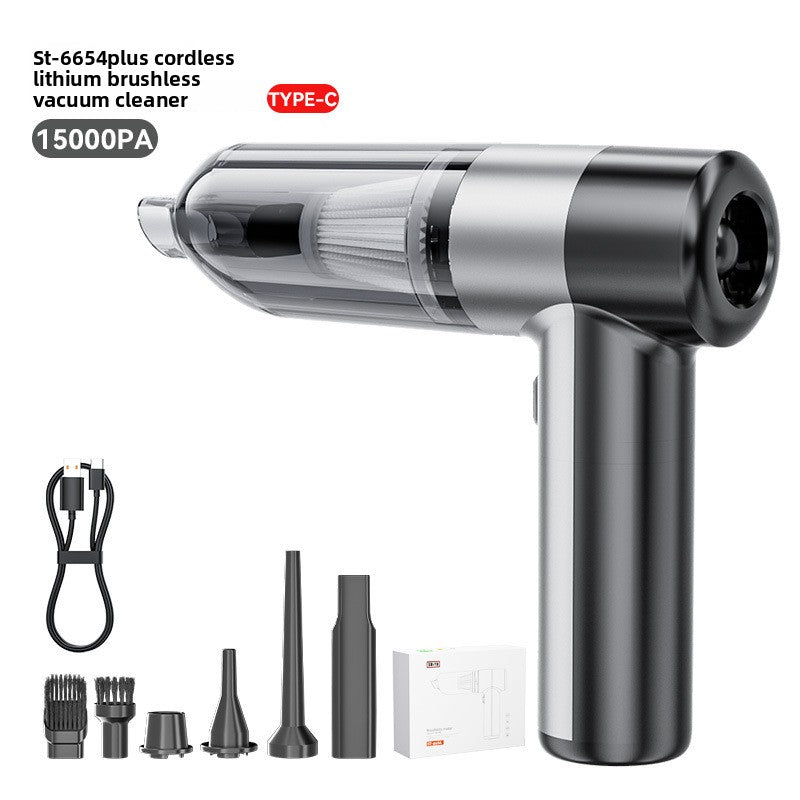 Handheld Cordless Vacuum Cleaner with Blowing and Inflation Functions