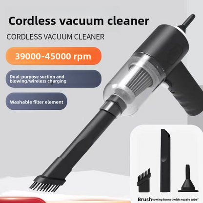Handheld Cordless Vacuum Cleaner with Dual Suction and Blowing Function