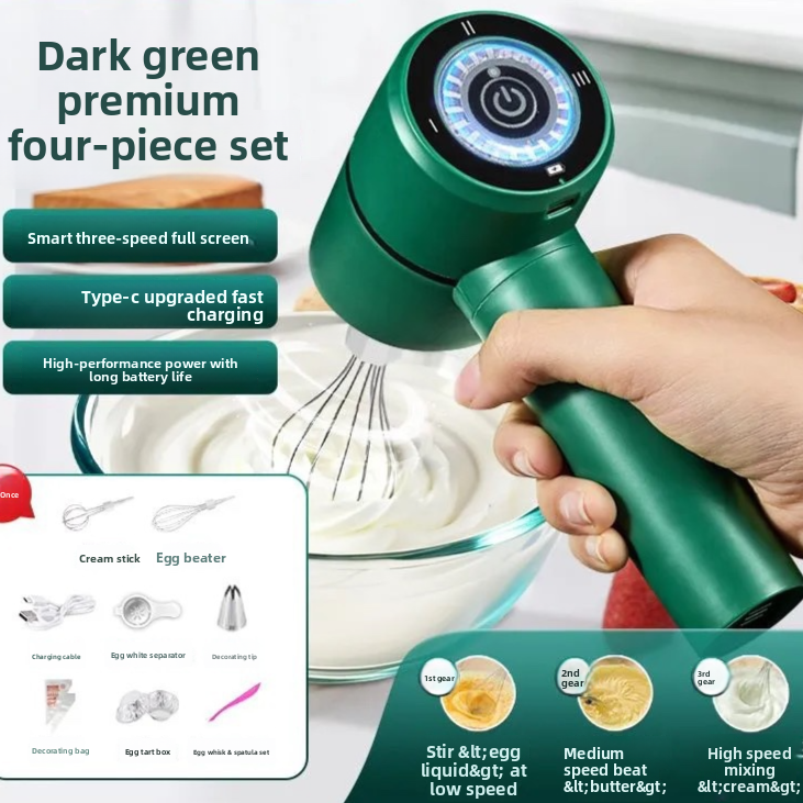 Handheld Electric Egg Beater and Mixer
