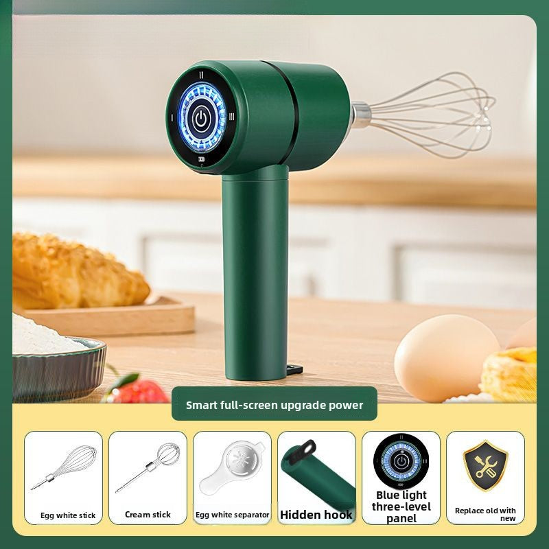Handheld Electric Egg Beater with 3 Speeds