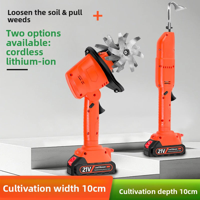 Handheld Electric Garden Tiller and Weeder