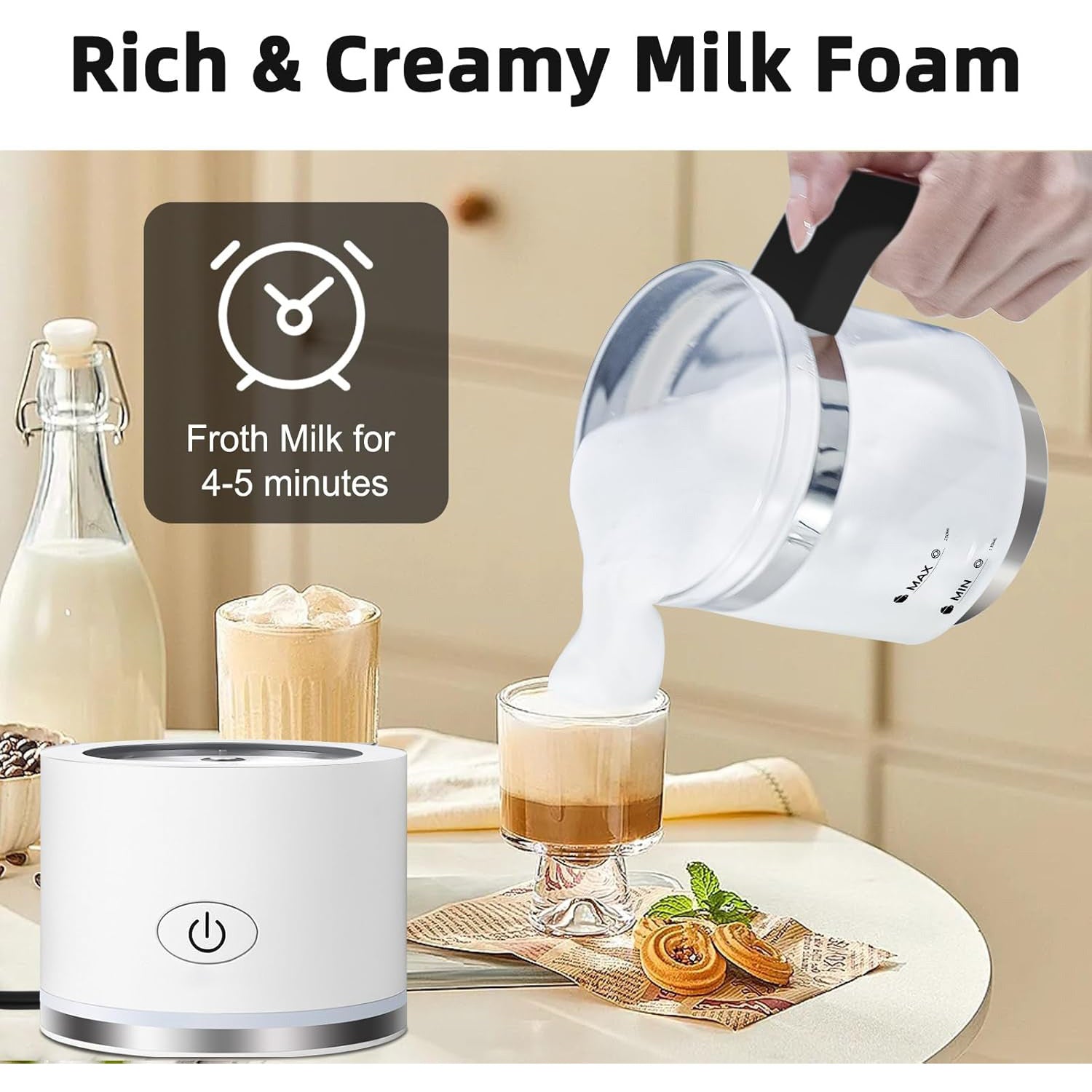 Handheld Electric Milk Frother