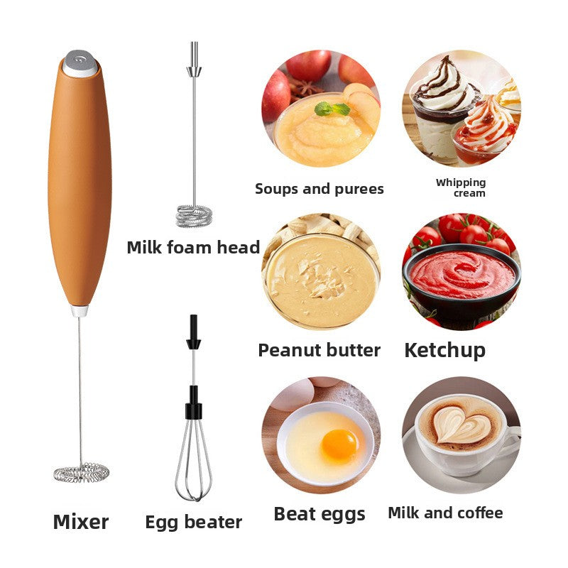 Handheld Electric Milk Frother with Automatic Mixing