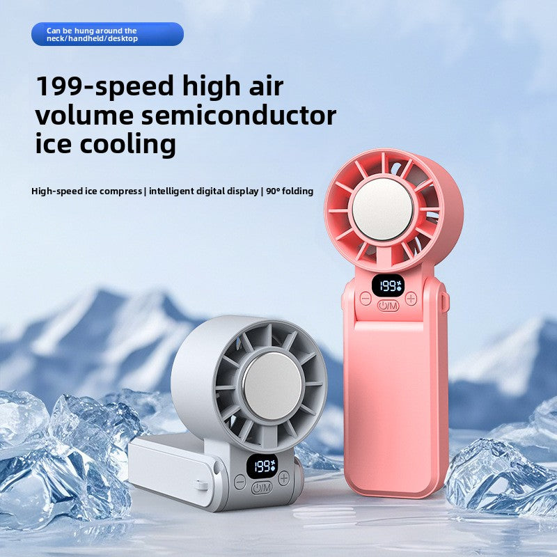 Handheld Foldable Bluetooth Fan