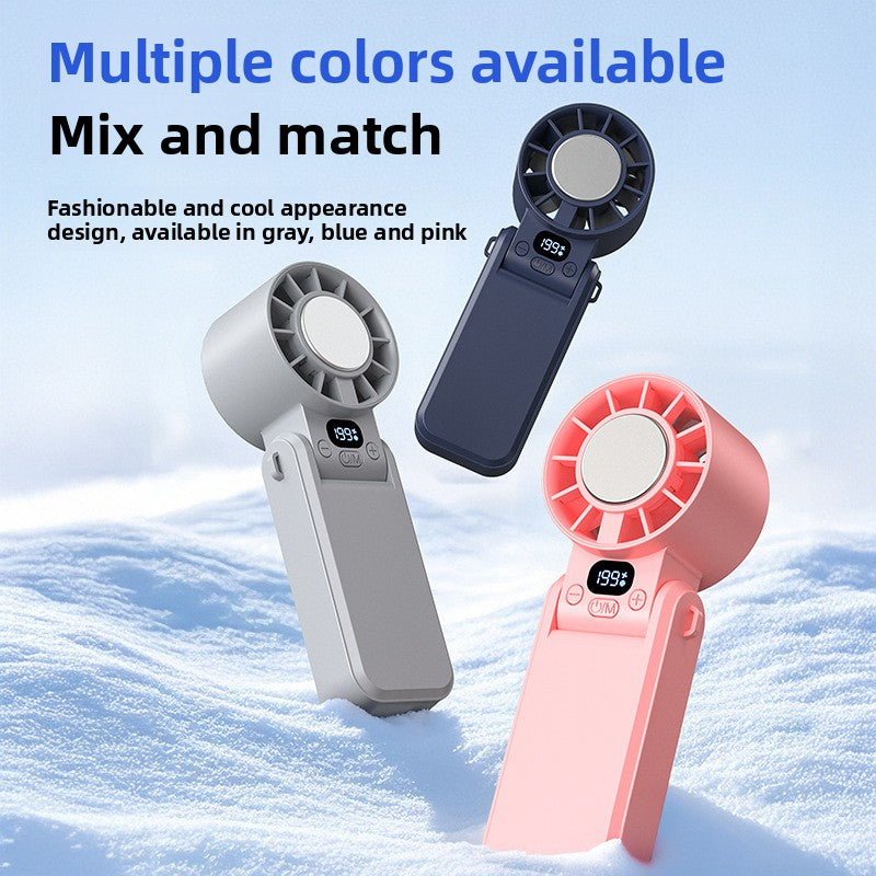 Handheld Foldable Bluetooth Fan