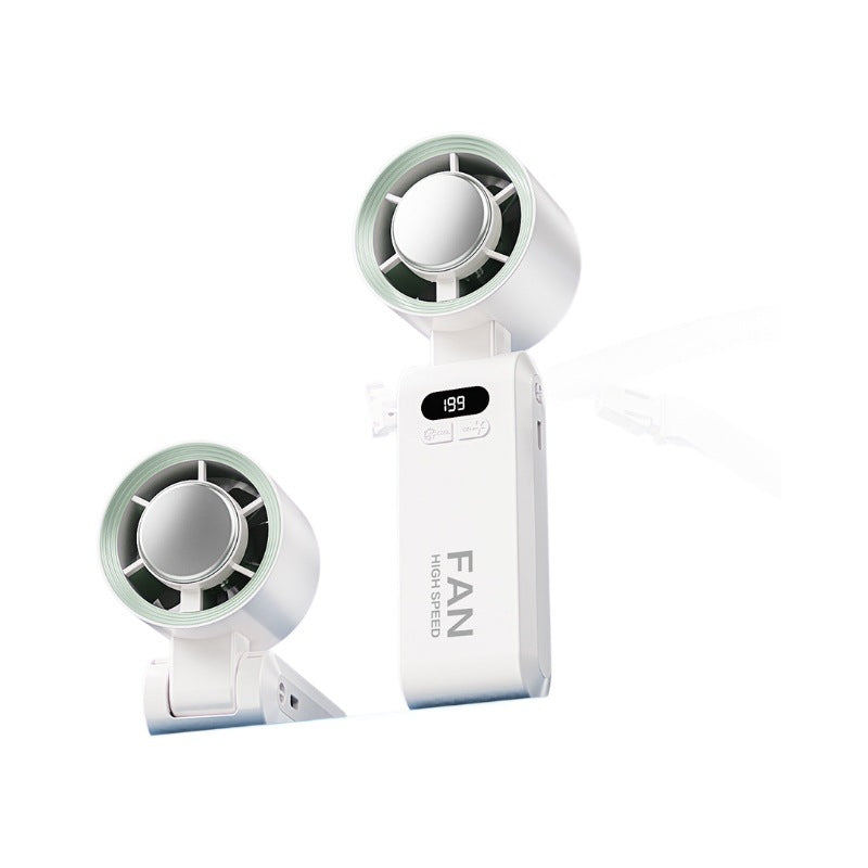 Handheld Folding Digital Display Neck Fan