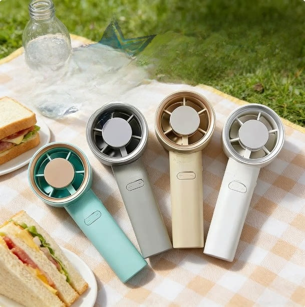 Handheld Mini Fan with Digital Display