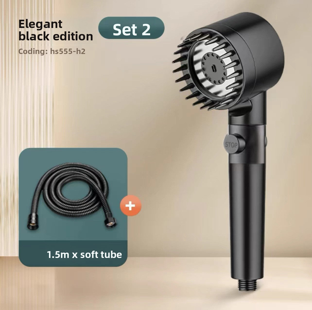 Handheld Multi-Function Shower Head with Water Filter