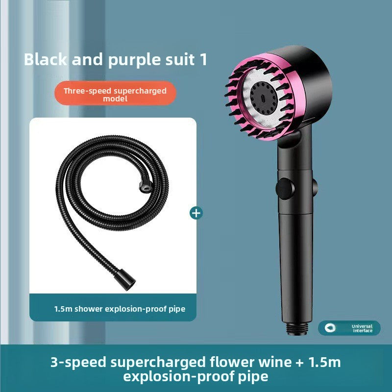 Handheld Multi-Function Shower Head with Water Filter
