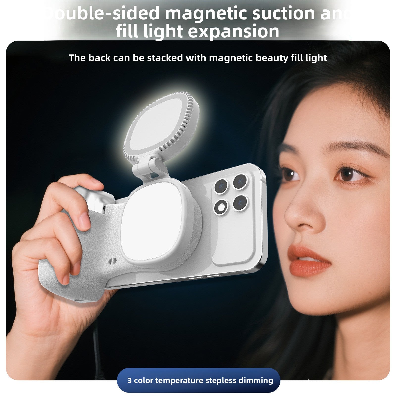 Handheld portable camera grip