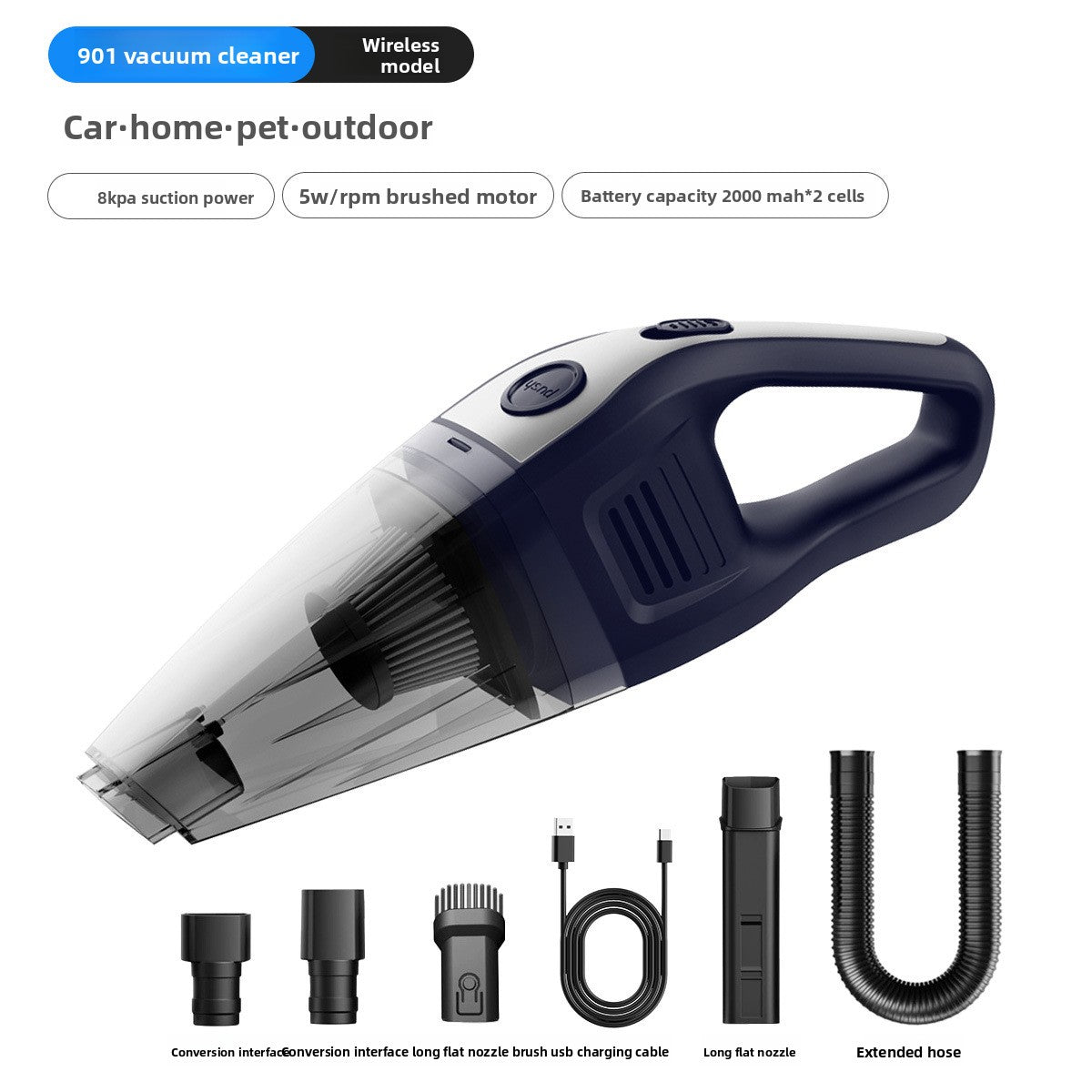 Handheld Portable Car Vacuum Cleaner