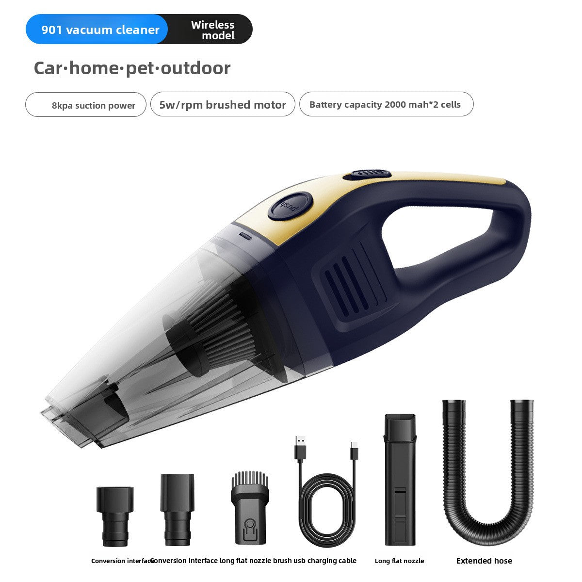 Handheld Portable Car Vacuum Cleaner