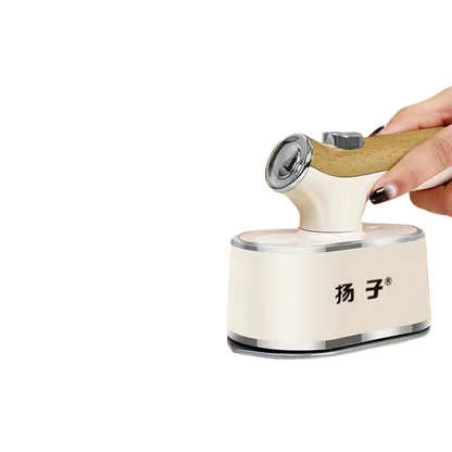 Handheld portable flat ironing machine