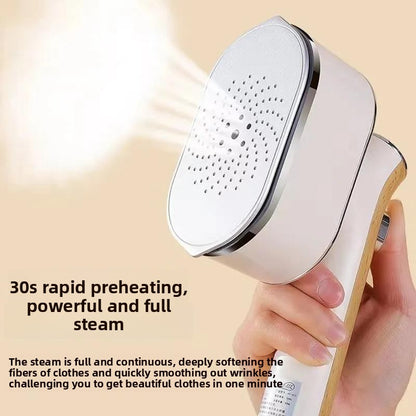 Handheld portable flat ironing machine