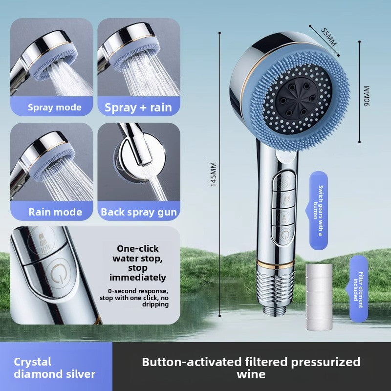 Handheld Pressurized Shower Head