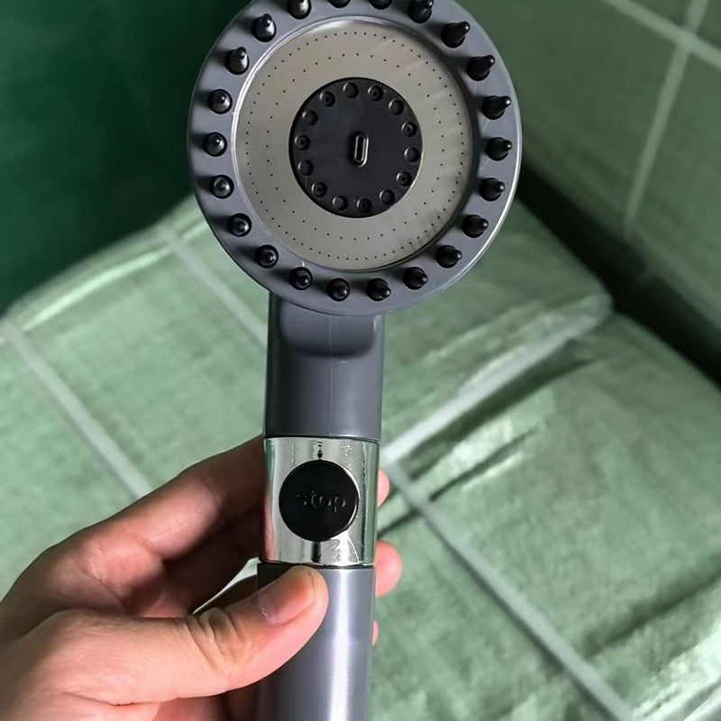 Handheld Pressurized Shower Head with Filter