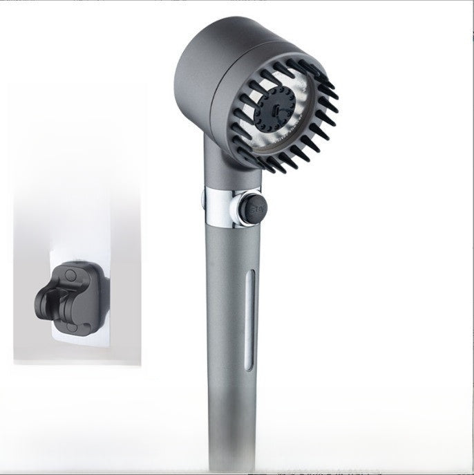 Handheld Pressurized Shower Head with Filter