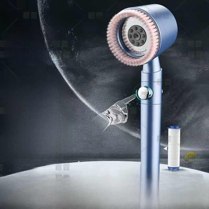 Handheld Pressurized Shower Head with Filter