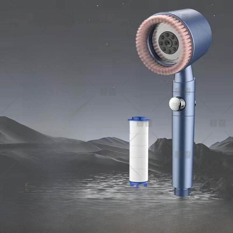 Handheld Pressurized Shower Head with Filter