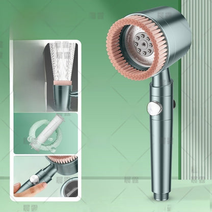 Handheld Pressurized Shower Head with Filter