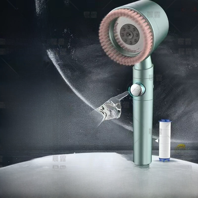 Handheld Pressurized Shower Head with Filter