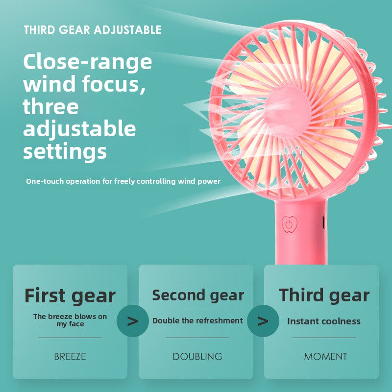 Handheld rechargeable electric fan