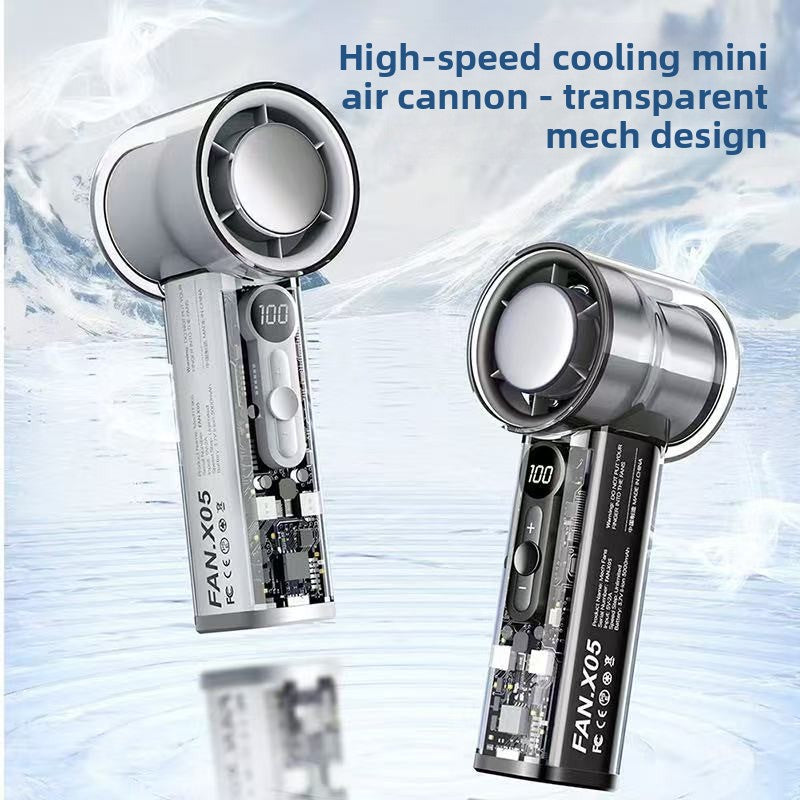 Handheld Semiconductor Cooling Fan with Adjustable Speed