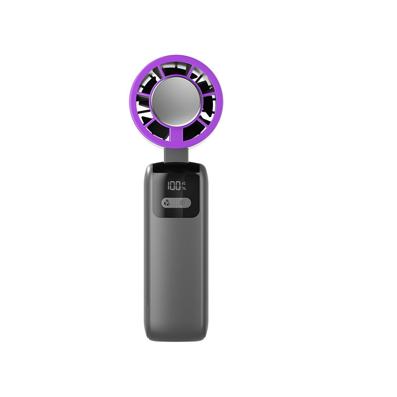 Handheld Semiconductor Cooling Fan with Digital Display