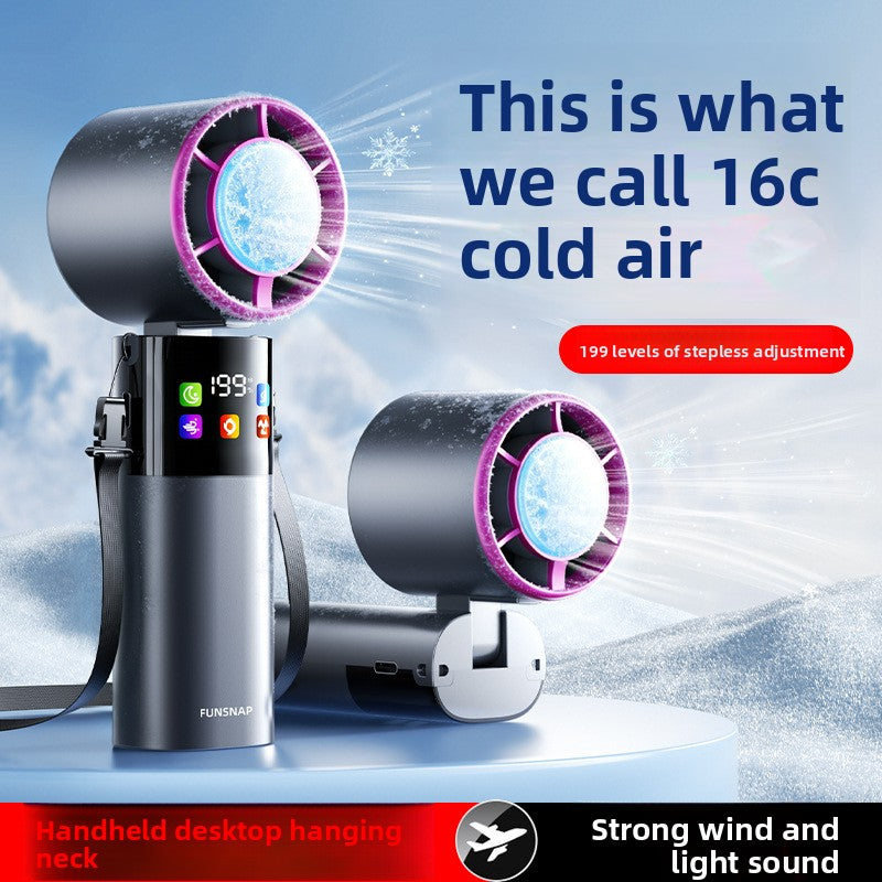 Handheld Semiconductor Ice Cooling USB Rechargeable Mini Fan
