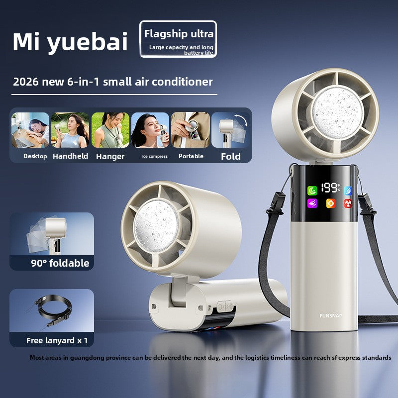 Handheld Semiconductor Ice Cooling USB Rechargeable Mini Fan