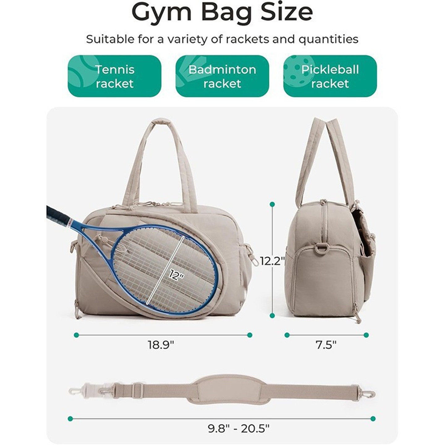 Handheld shoulder bag