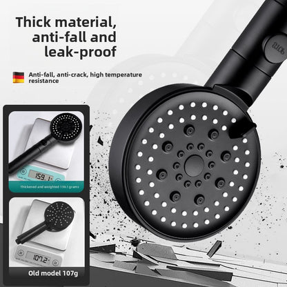 Handheld Shower Set with Four-Speed Filter and Pressurized Spray