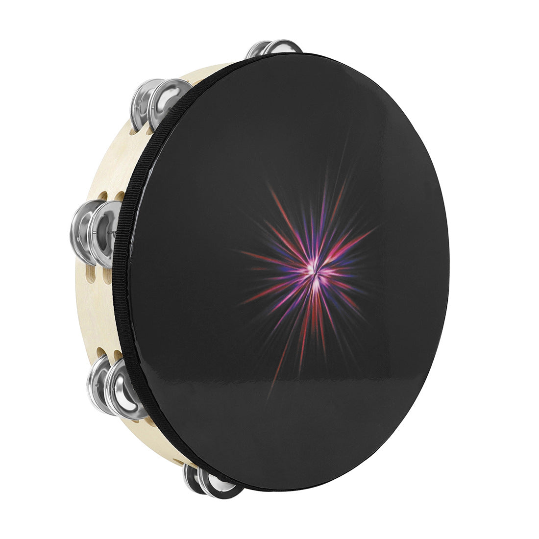 Handheld tambourine instrument