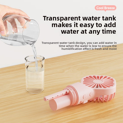 Handheld USB Rechargeable Spray Cooling Fan
