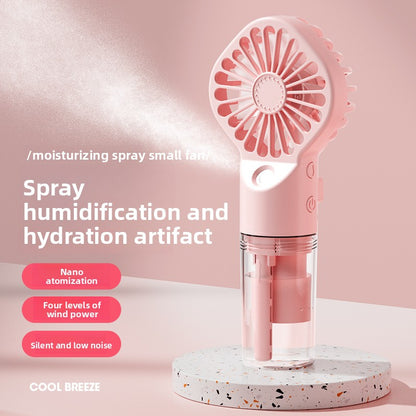 Handheld USB Rechargeable Spray Cooling Fan