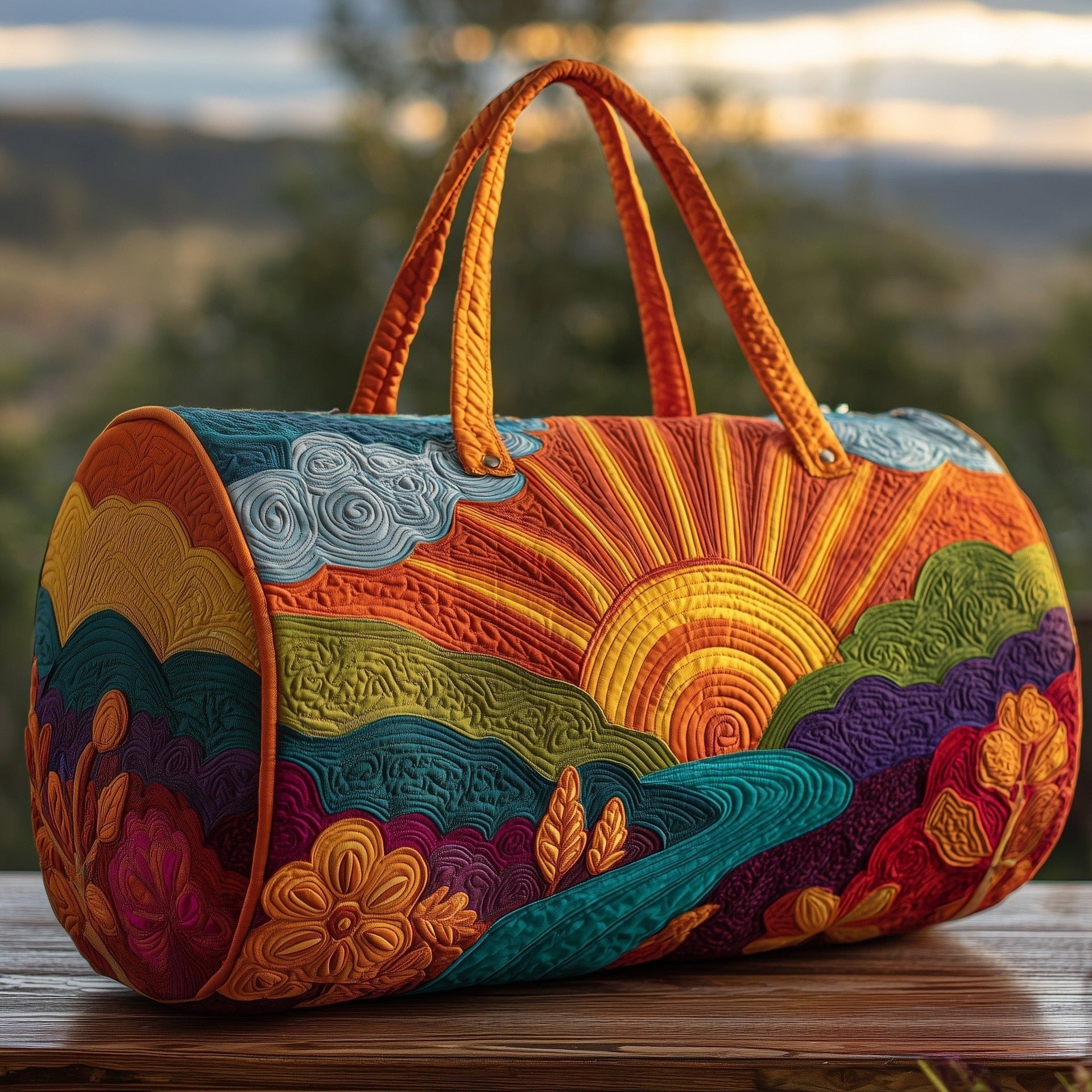 Handheld Woven Travel Bag