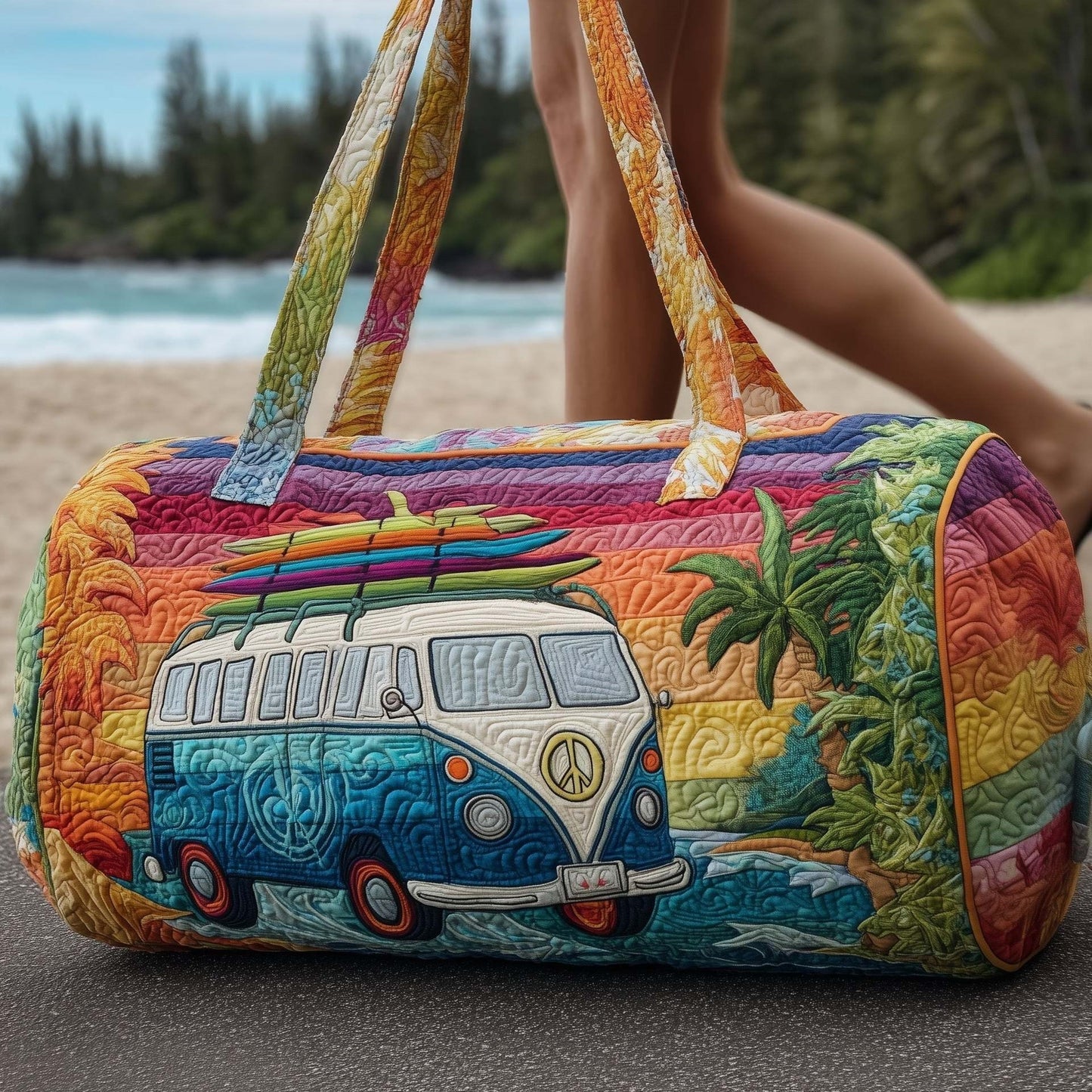 Handheld Woven Travel Bag
